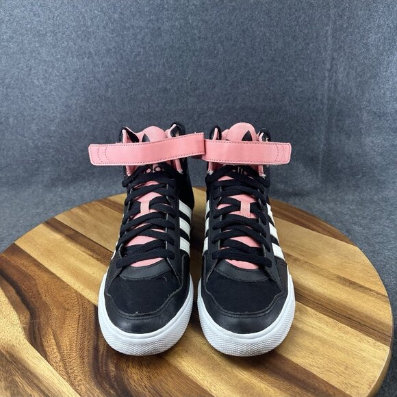 Adidas Extaball Flower High Top Sneakers Womens 9 Shoes Rare Hip Hop S74998 - Picture 3 of 11